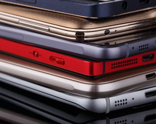 Pile de Smartphones
